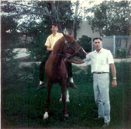 Flicka with the Drury Family in 1967